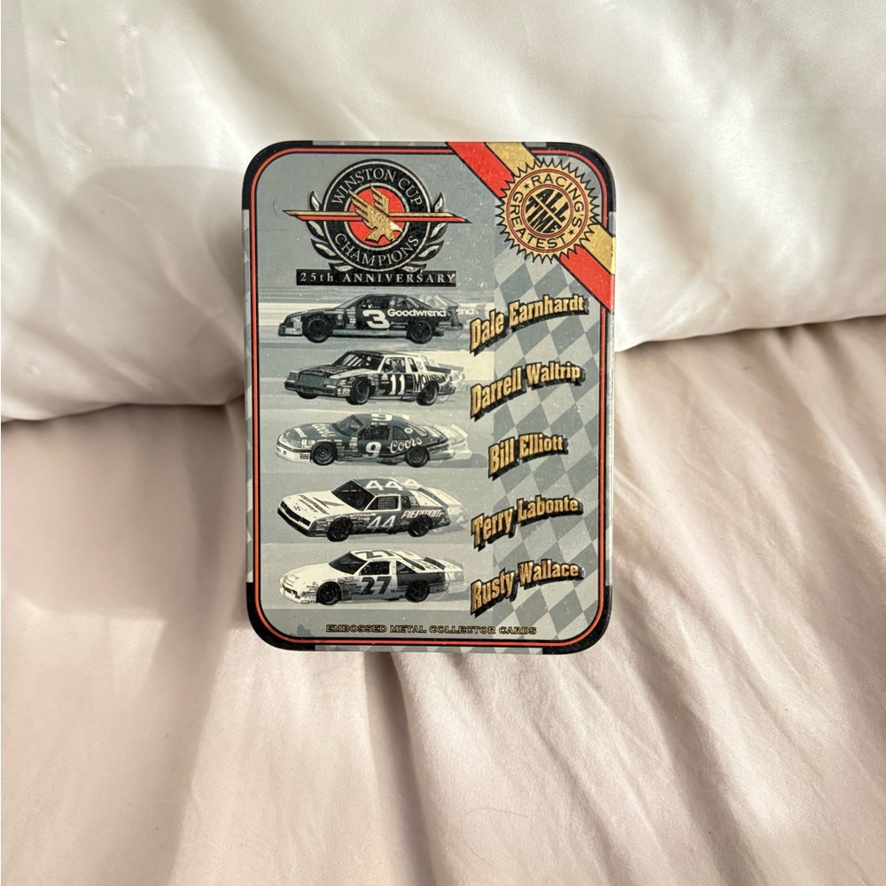 1995 Winston Cup Champions 25th Anniversary Embossed Metal Collector Cards